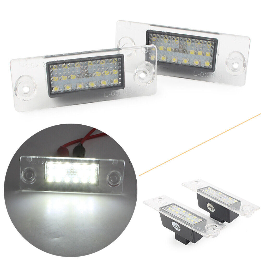 for Audi A4 B5 1995-01 96 97 98 2x 18 LED License Number Plate Lights Lamp 12V