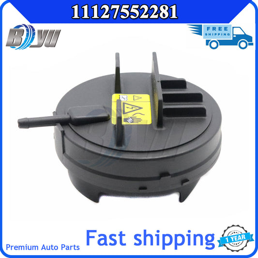 PCV valve cover 11127552281 is suitable for BMW 128i, 328i, 328xi, 528i, X3, X5, and Z4 models manufactured between June 13th and 2018.