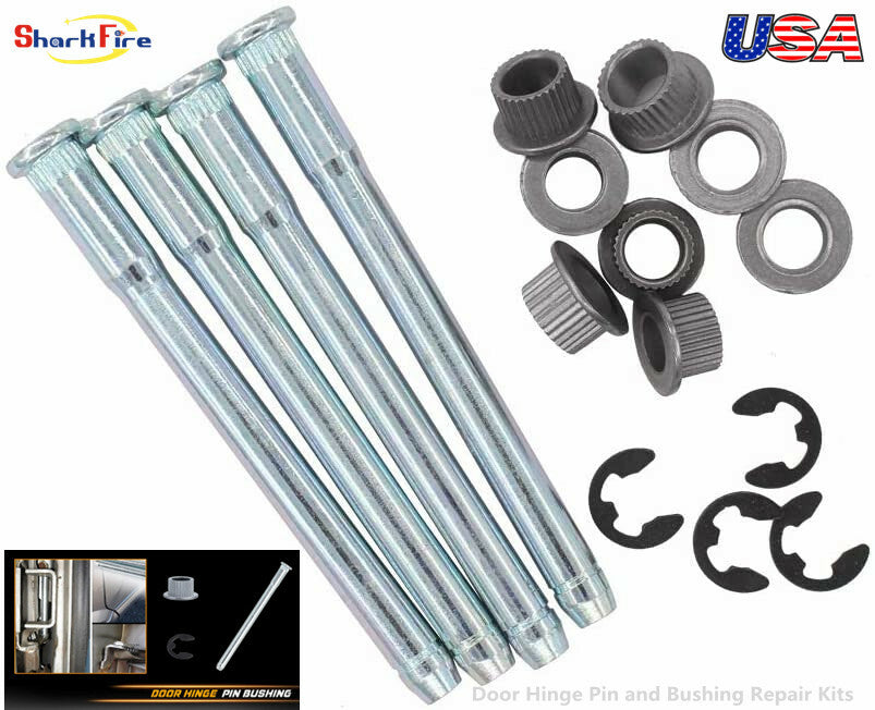 Door hinge pin kit, 4 pins, 2 doors compatible with 88-02 for GMC full-size truck/SUV.