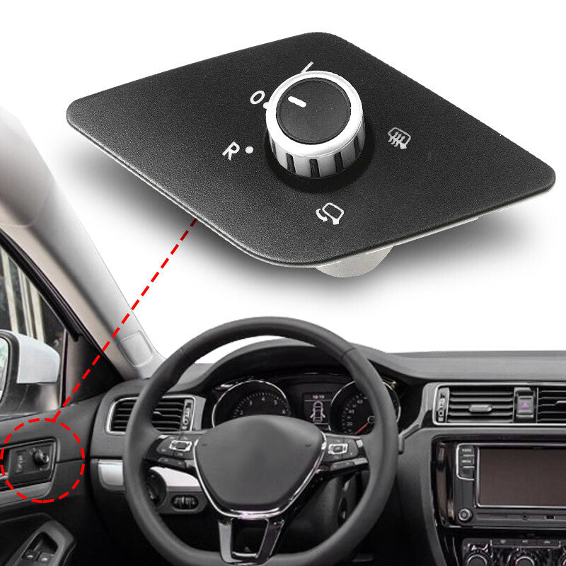 Mirror-finish adjustment control switch with heating element, suitable for Volkswagen for Jetta MK6 6-pin 11-14 16D9565A