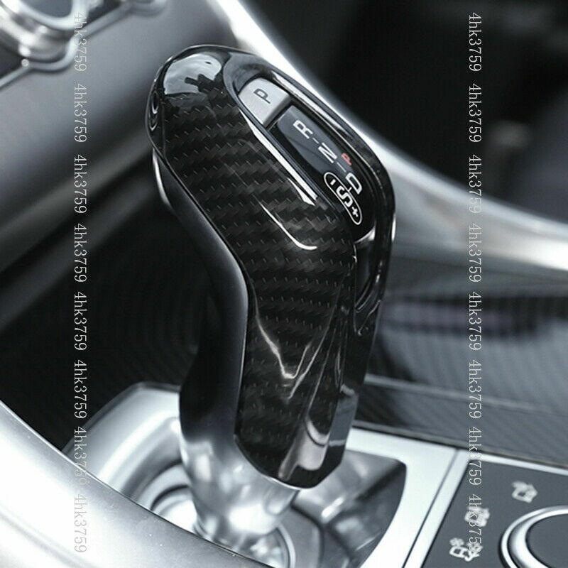 for Jaguar E-PACE 2018-2021 Carbon fiber Look Inner Gear Shifter Knob Cover Trim