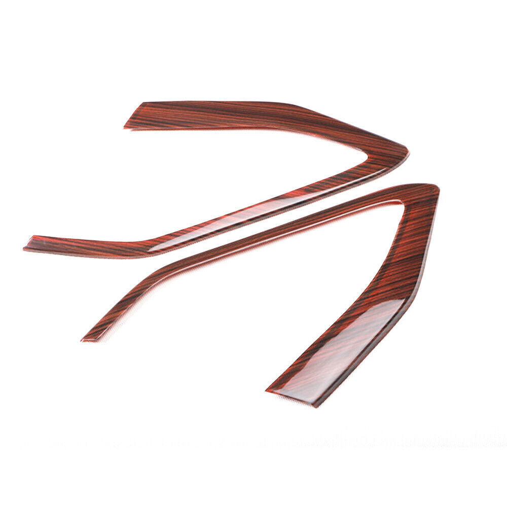 Car Inner Gear Shift Both Side Cover Trim 2 Fit for Audi Q2L 2018-2021 Red Wood