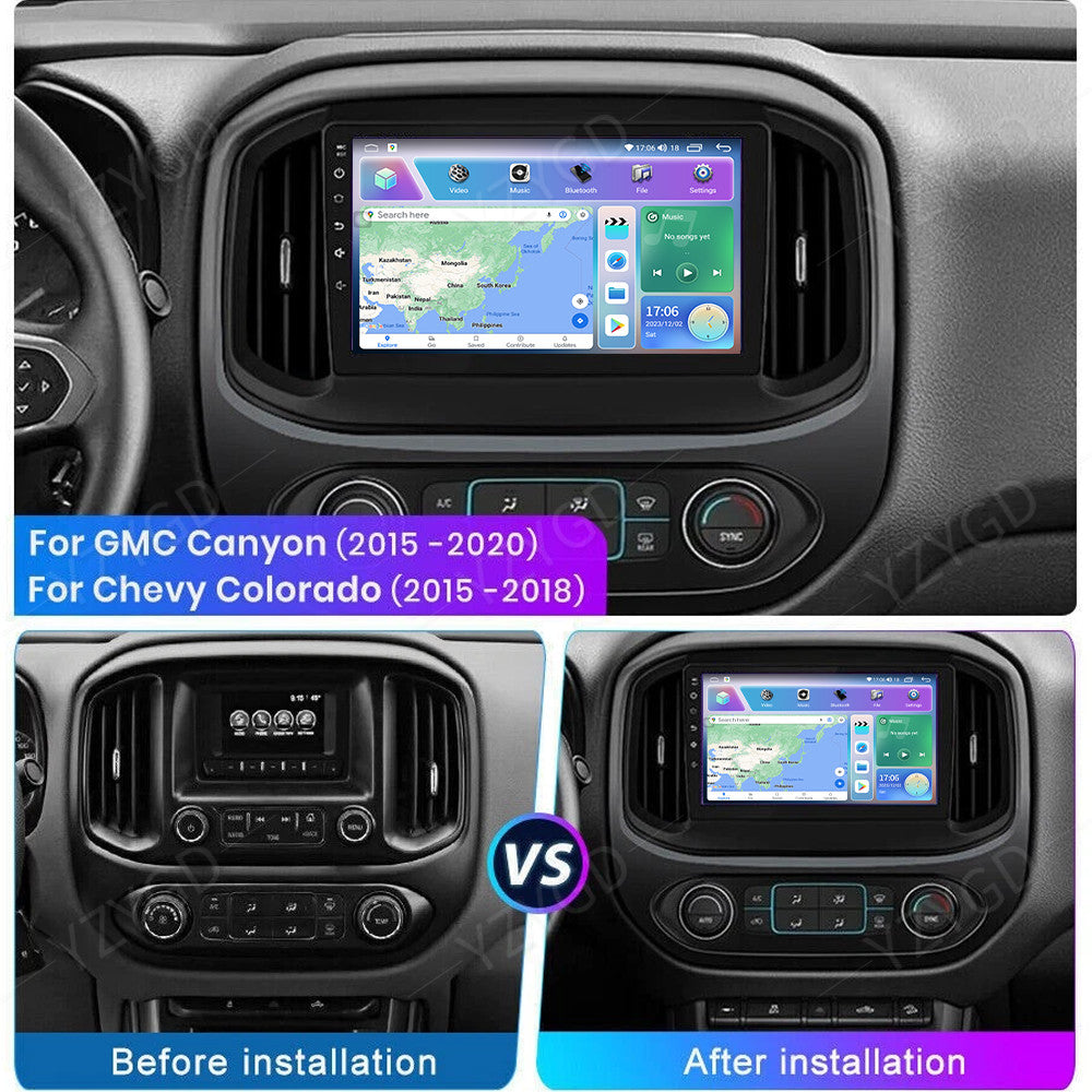 for Chevrolet Colorado 2015-2018 Android Carplay Car Stereo Radio GPS Screen SWC