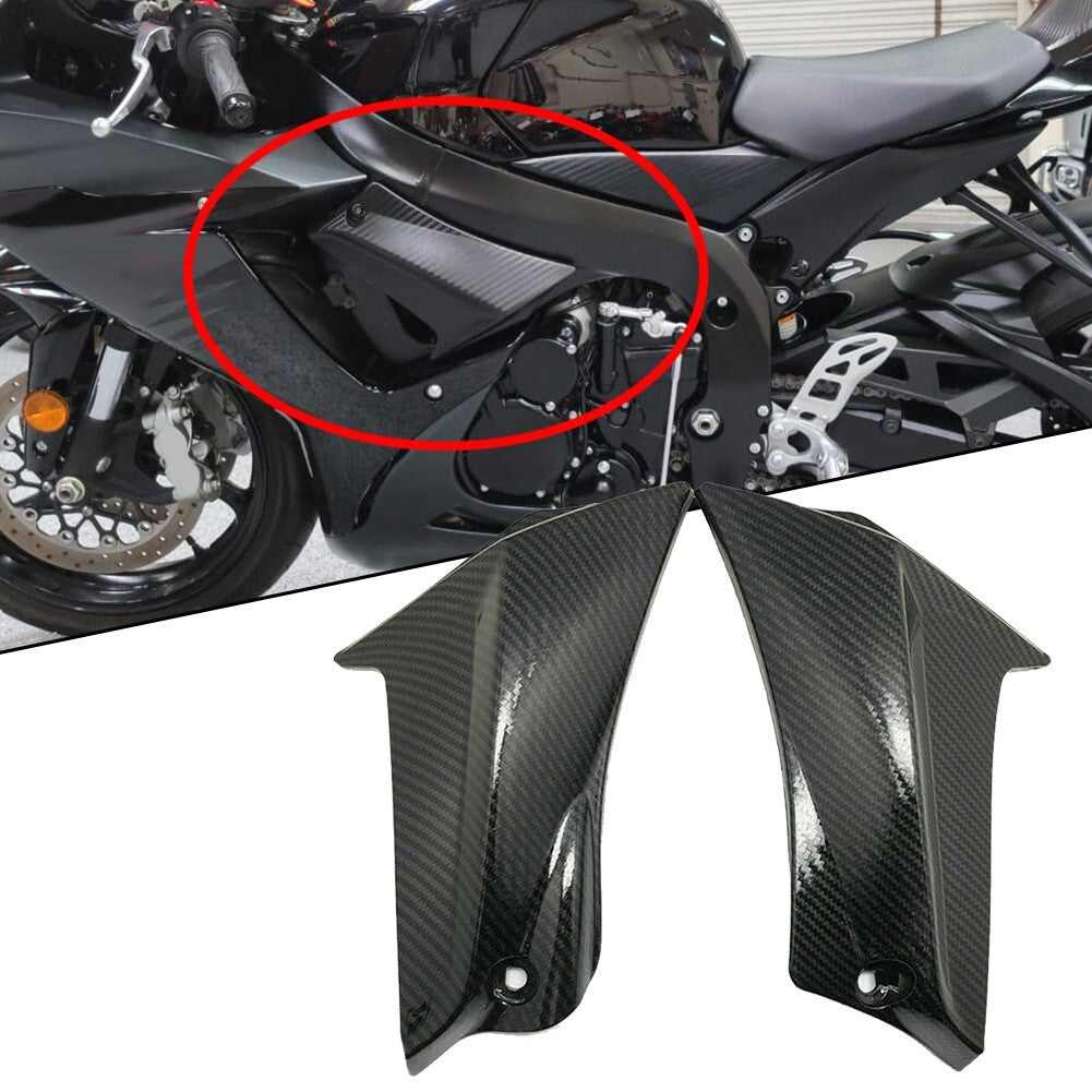 SIDE FAIRING TRIM FRAME COVER CARBON FIBRE for SUZUKI GSX-R 600 2011-2020