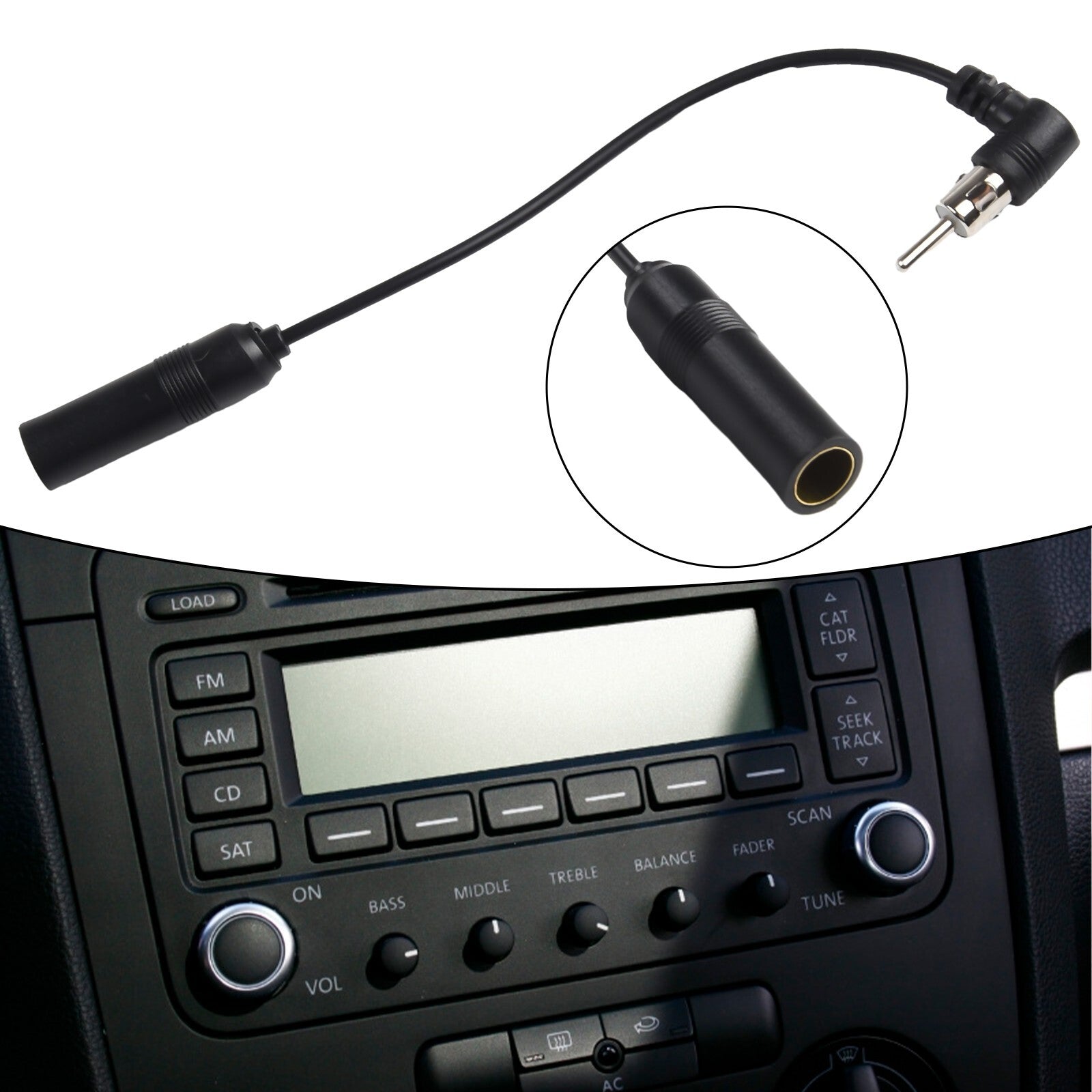 Advanced car stereo FM radio air-extended Hasso cable connection