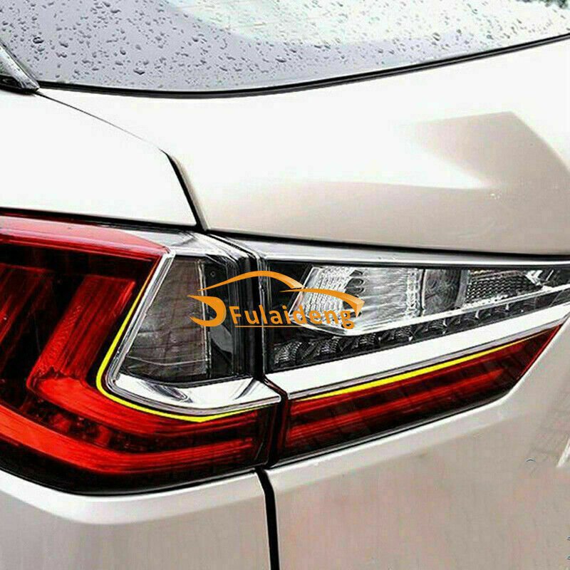 for Lexus RX350 RX450H 2016-2019 ABS Chrome Rear Tail Light Lamp Trim Strip 8pcs