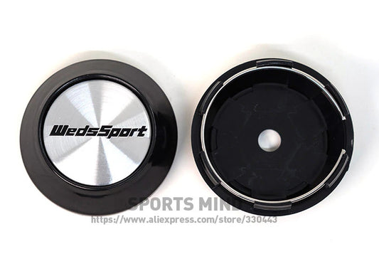 4x68mm WedsSport Silver Decal Wheel Center Cap Badge Rim Cap Hub Cap TE37