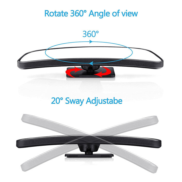 2-piece adjustable blind spot rearview mirrors, 360¡ã wide angle, suitable for cars, trucks, and SUVs.