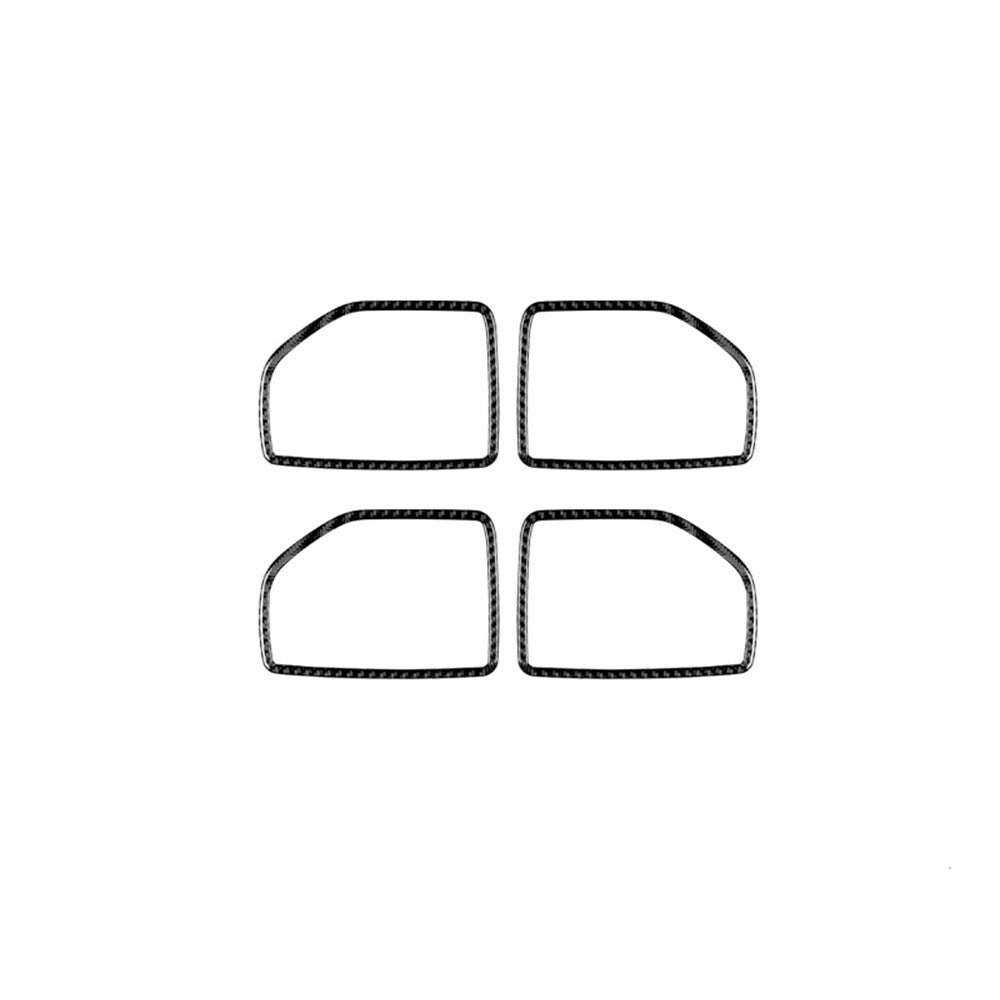 4Pcs Carbon Fiber Interior Door Pull Cover Trim for Jeep for Wrangler JK 2011-2017
