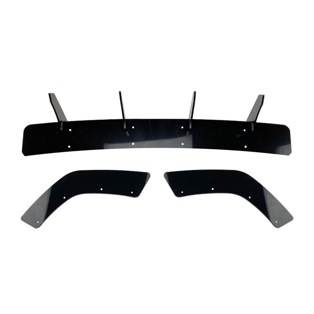 Rear Bumper Diffuser Shark Fin Lip Body Kit for Hyundai I30N MK3 Hatchback 17-19