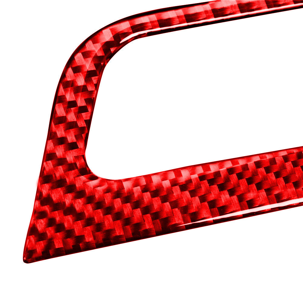 Red for Mitsubishi Lancer 2008-2015 Carbon Fiber Window Switch Panel Cover Trim