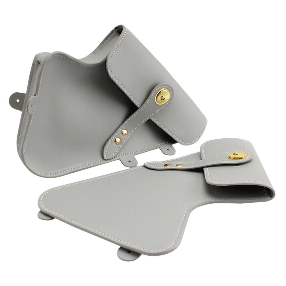 Fit for BMW RnineT Maintenance Frame Sides Tool Bag Retro Leather Bag Silver Motor