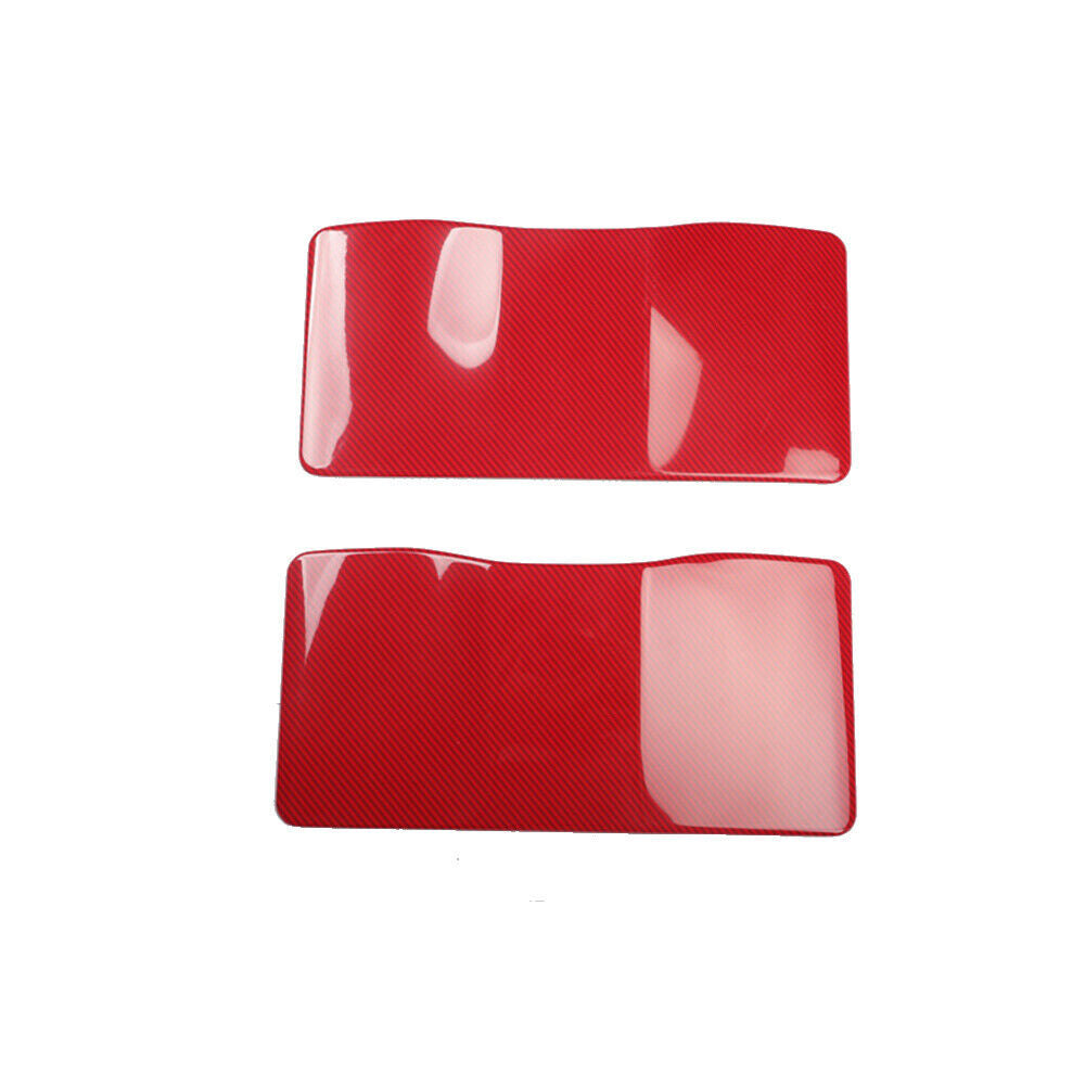 Rear Air Outlet Anti-Kick Panel Trim Fit for Lexus for ES 2018-2021 Red Carbon Fiber