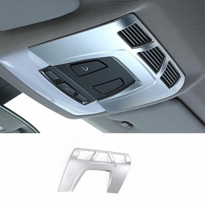 for BMW X5 X6 F15 F16 2014-2018 ABS Silver Front Reading Light Lamp Frame Trim