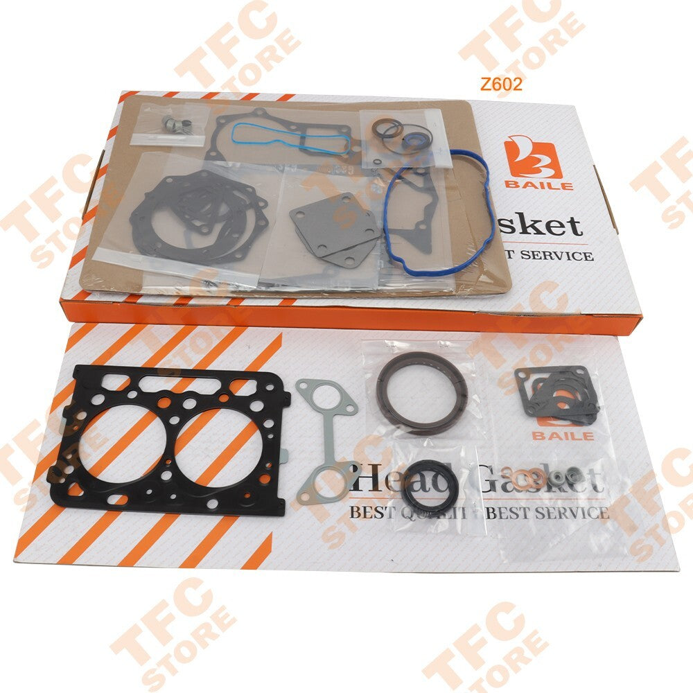 Z602 New Overhaul Rebuild Kit for Kubota Engine BX1500 Compact Utility Tractor