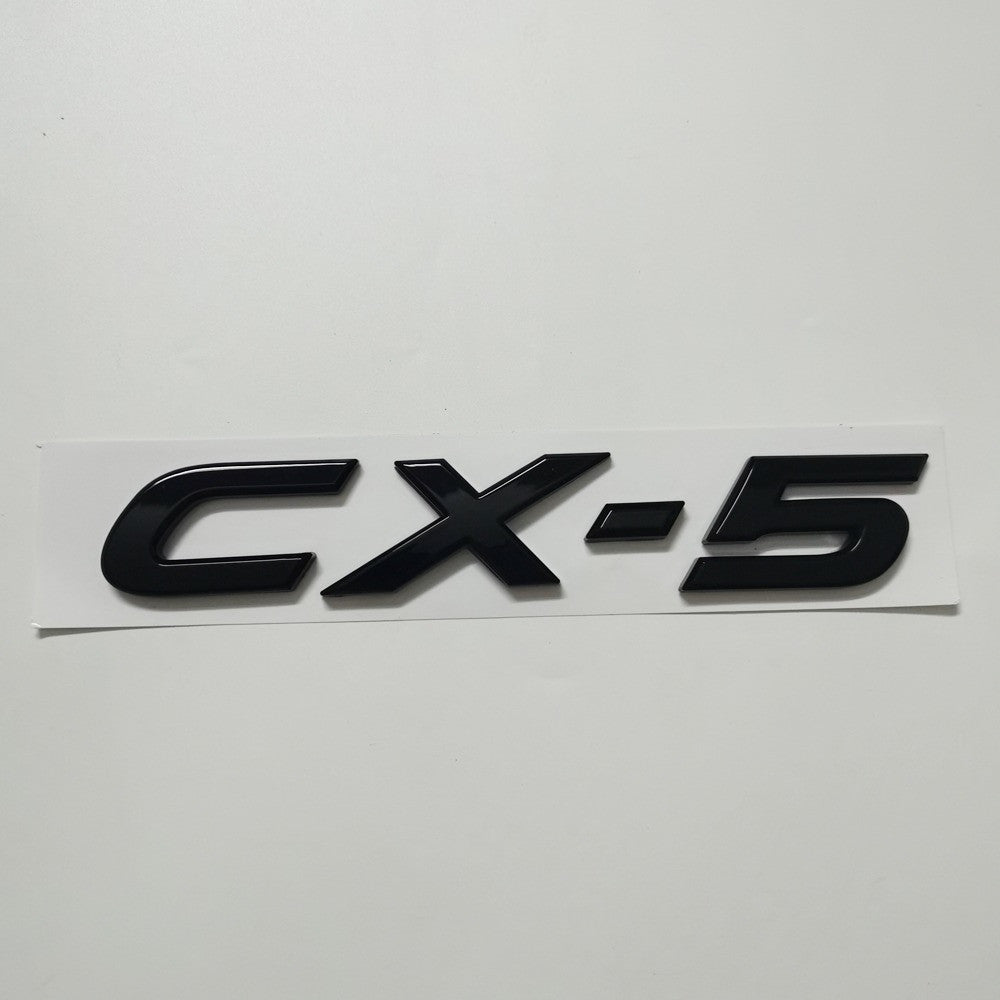 for Mazda CX5 CX-5 Black CX5 Emblem Car Rear Trunk Decorative Badge Nameplate