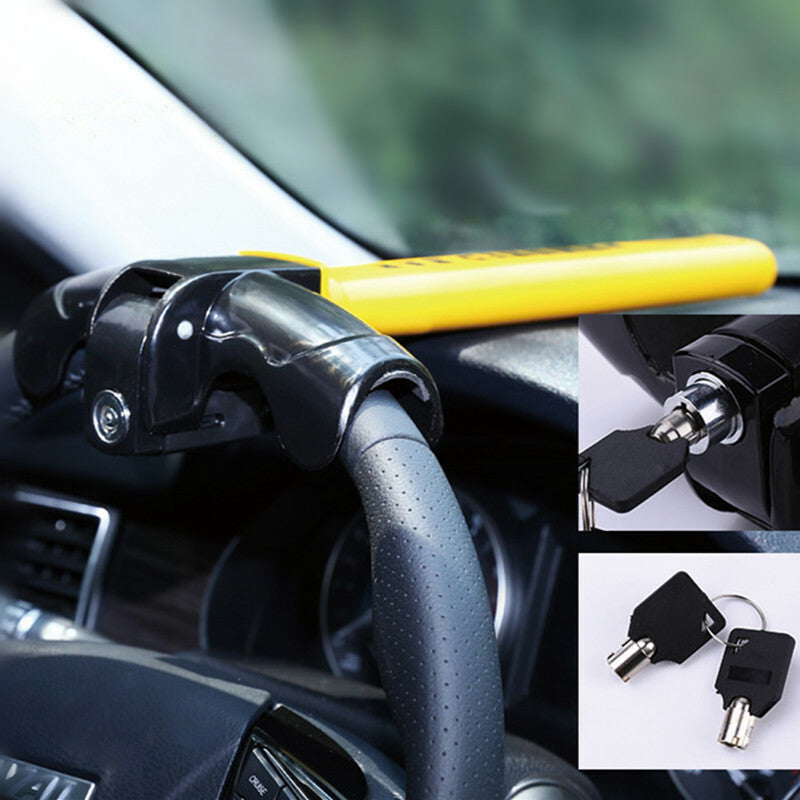 1pc Universal Protection T-Shaped Car Security Anti-Theft Steering Wheel Lock