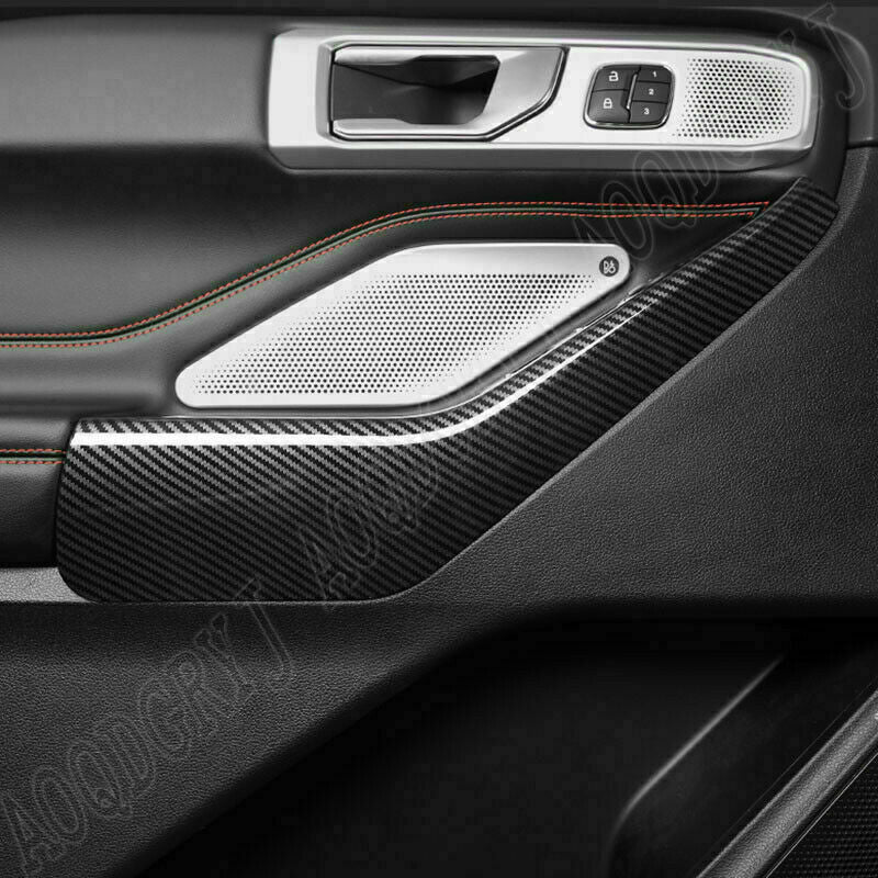 for Ford Explorer 2020-22 Carbon Look Window Lift Switch Button Panel Cover Trim