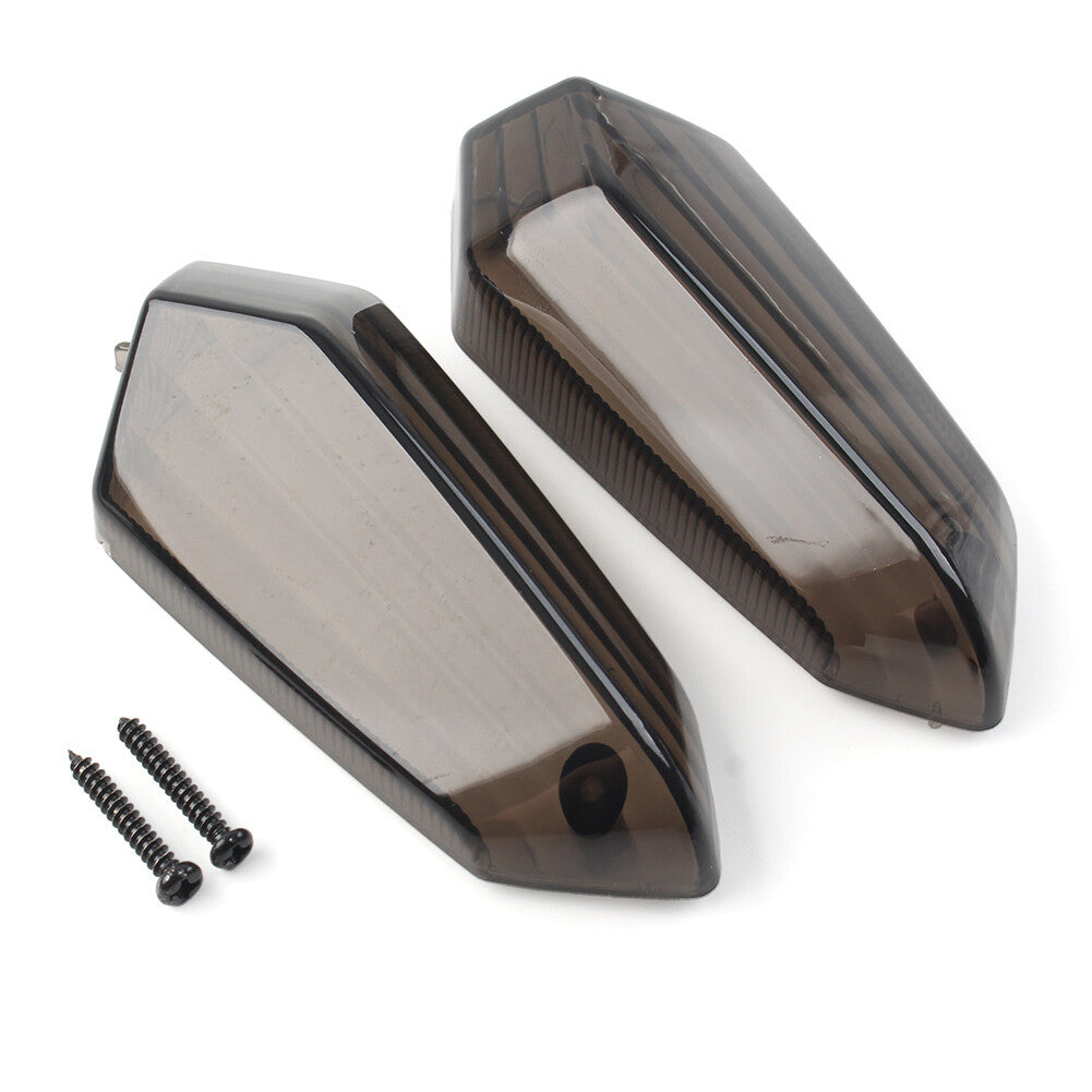 for KAWASAKI Z250 Z750 650 1000 Turn Signal Blinker Lens Front/Rear Smoke