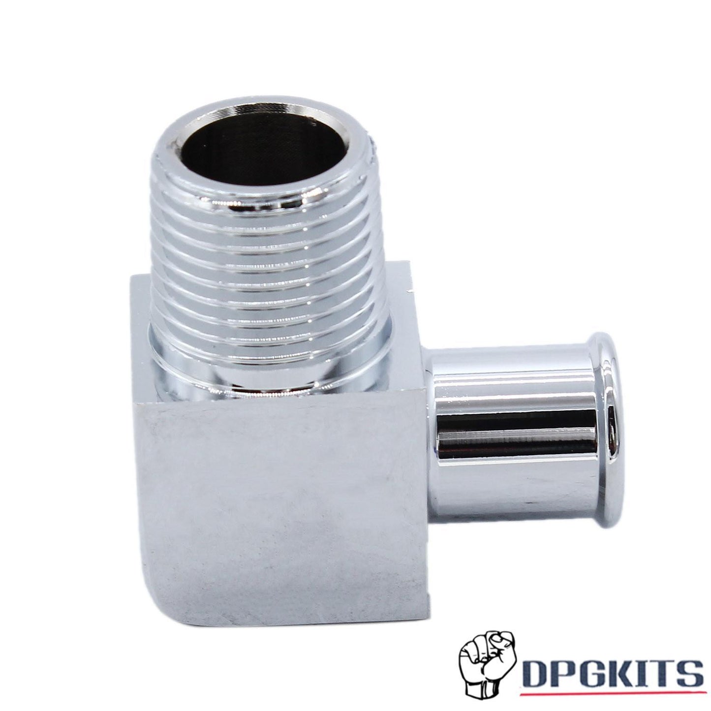 90¡ã Heater Hose Fitting 1/2 NPT to 5/8 Hose Barb Fits 1/2 NPT Intake Manifold