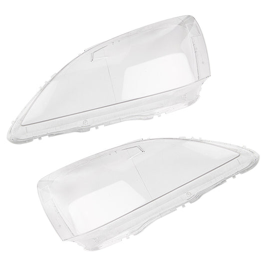 A pair of R+L headlight lenses with transparent front light covers for Honda Accord 2003-2007 models.
