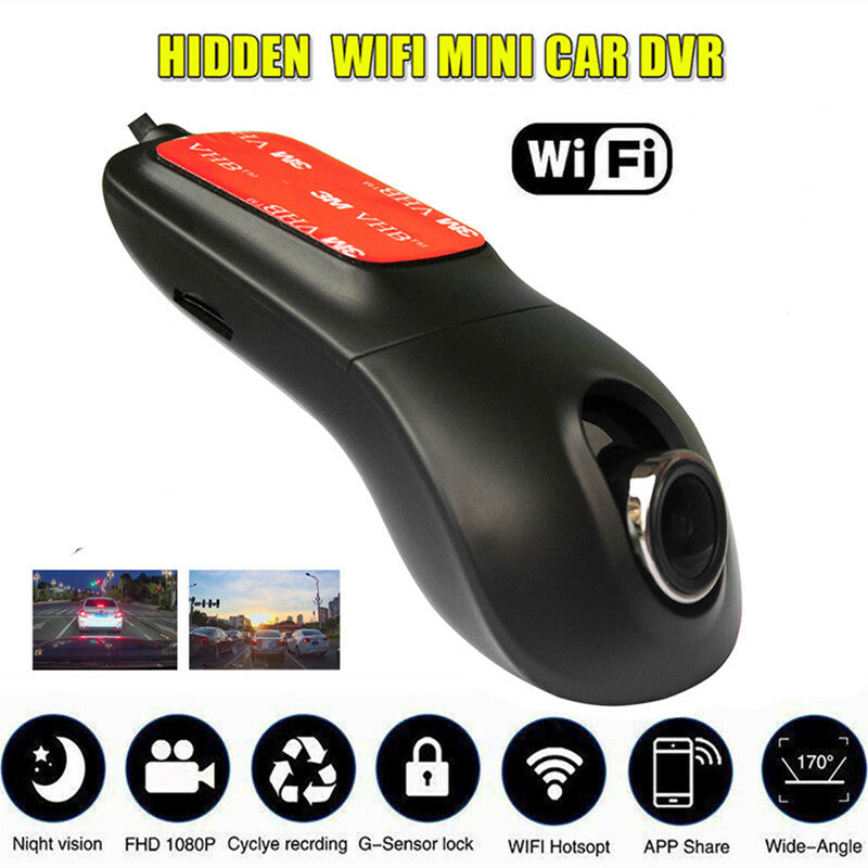 Hidden Car DVR Dash WiFi Video Recorder Registrar Camera Cam Driving Dashcam DVR