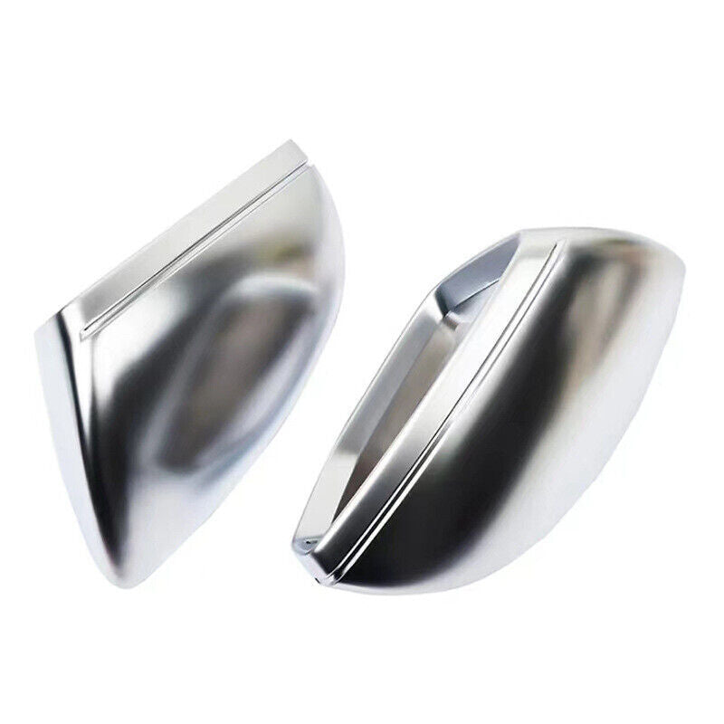 Silver Rearview Mirror Cover Mirror Cap Matte Chrome for Audi for A6 A7 for A8 2019-2020