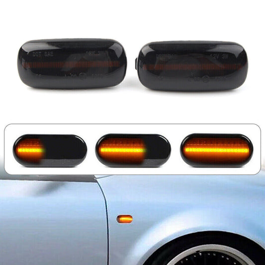 Dynamic LED Side Marker Fender Turn Signal Light Lamp Fit for Audi A3 A4 B7 A6 C5 C7