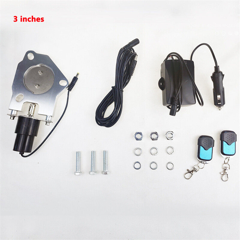 3-inch Stainless Steel Electric Exhaust Valve Control Motor Kit with Wireless Remote Control