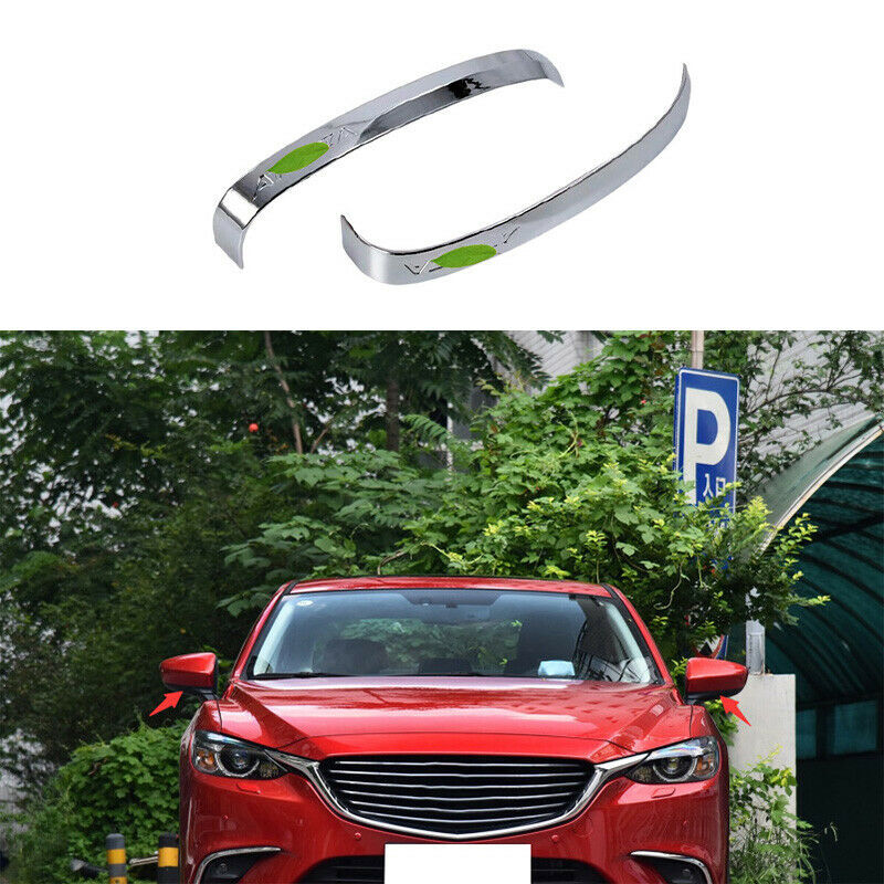 for Mazda 6 Atenza 2018-2021 ABS Chrome Rear View Mirror Decoration Strip trims