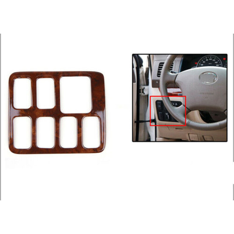 for Toyota Prado FJ120 2003-2009 Wood Grain Interior DASH KIT TRIM PANEL COVER