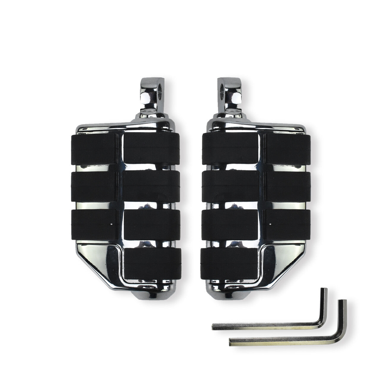 Chrome Male Mount Highway Foot Pegs Rest for Harley Touring Road Electra Glide