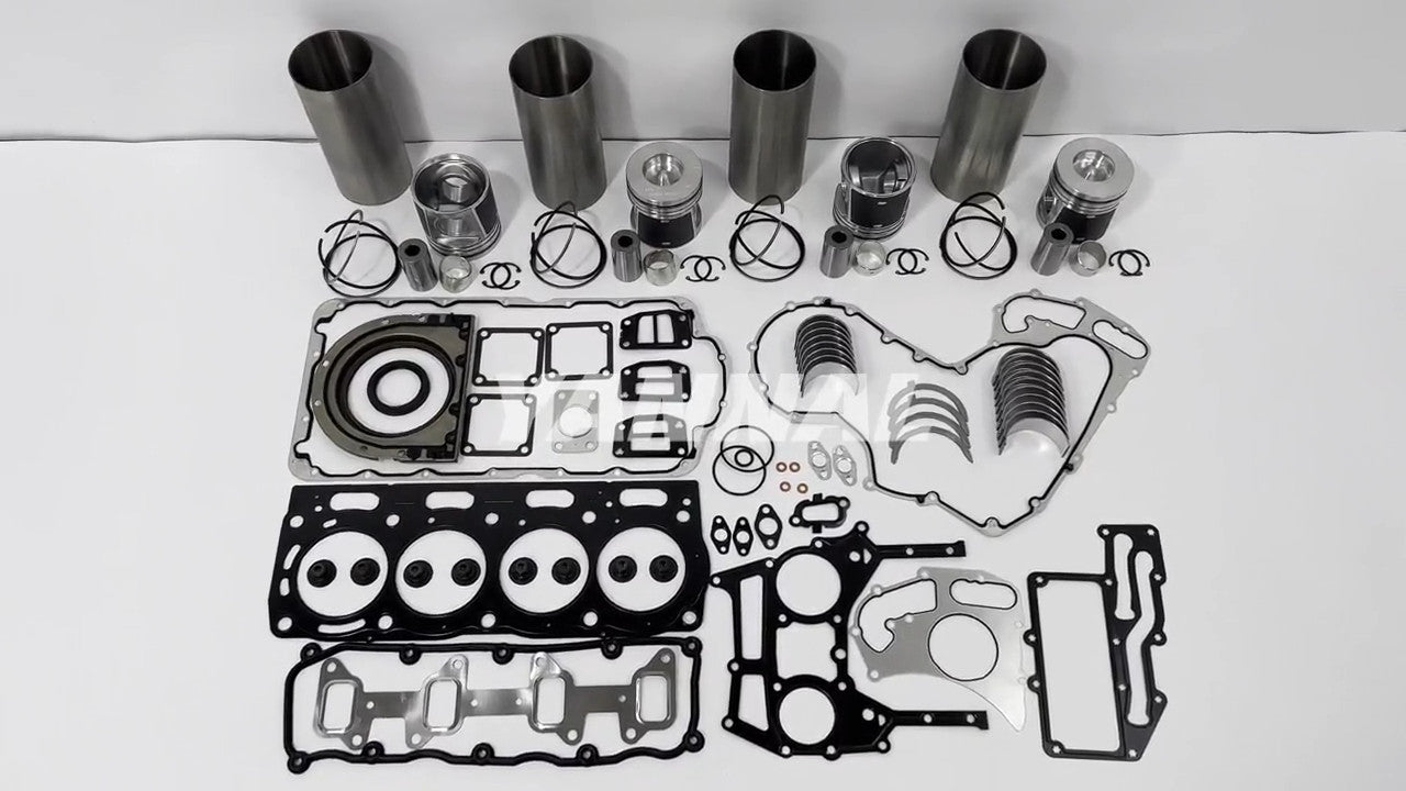 Engine overhaul and rebuild kit with washer bearings for CAT C4.4-DI engines.