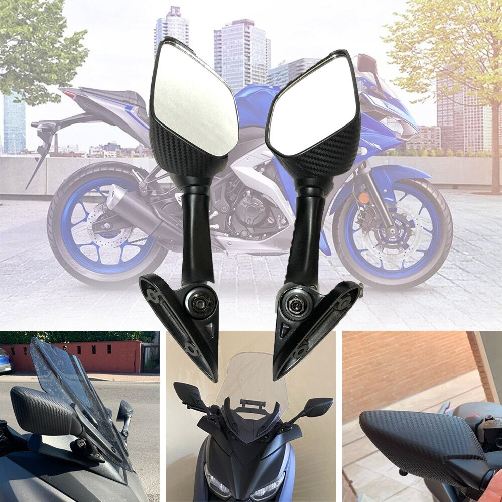for Yamaha YZFR3 Motorcycle Rear View Mirror Side View Rod Tail Rearview Mirror