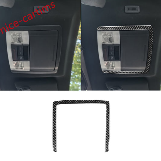 for Ford F150 2009-2014 Inner Front Reading Light Lamp Panel Cover Carbon Fiber