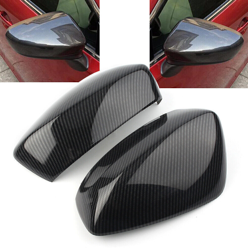 Fit for Mazda 3 Axela 2014 2015 2016 2x Carbon Fiber Look Side Mirror Cover Caps US