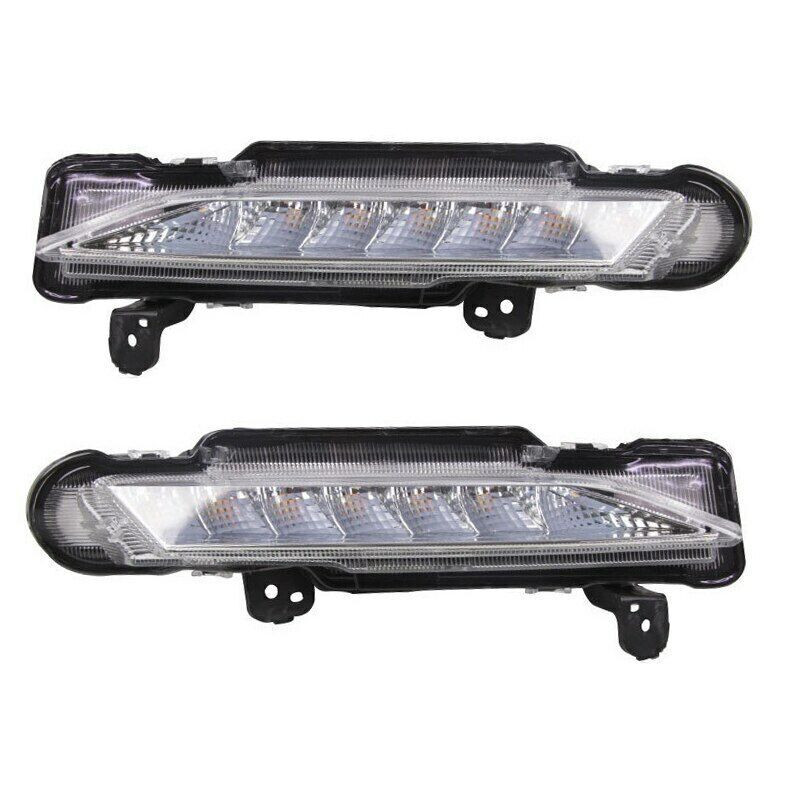 A pair of front DRL daytime running lights and fog lights are suitable for Toyota Yaris 2017 - 2019