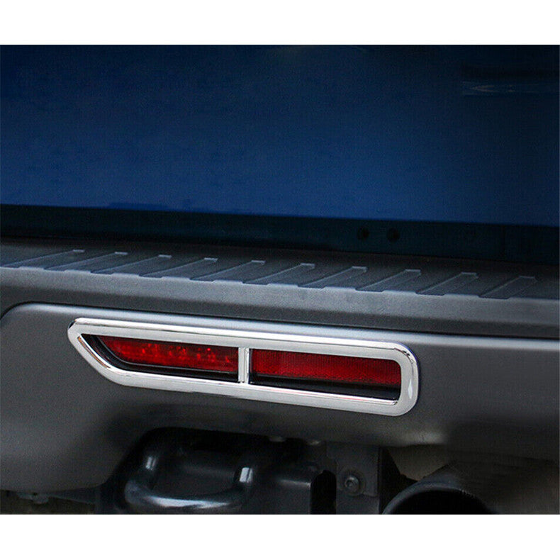 for Ford F150 F-150 2015-2020 Chrome Rear bumper Fog Light Lamp Cover Trim Decor
