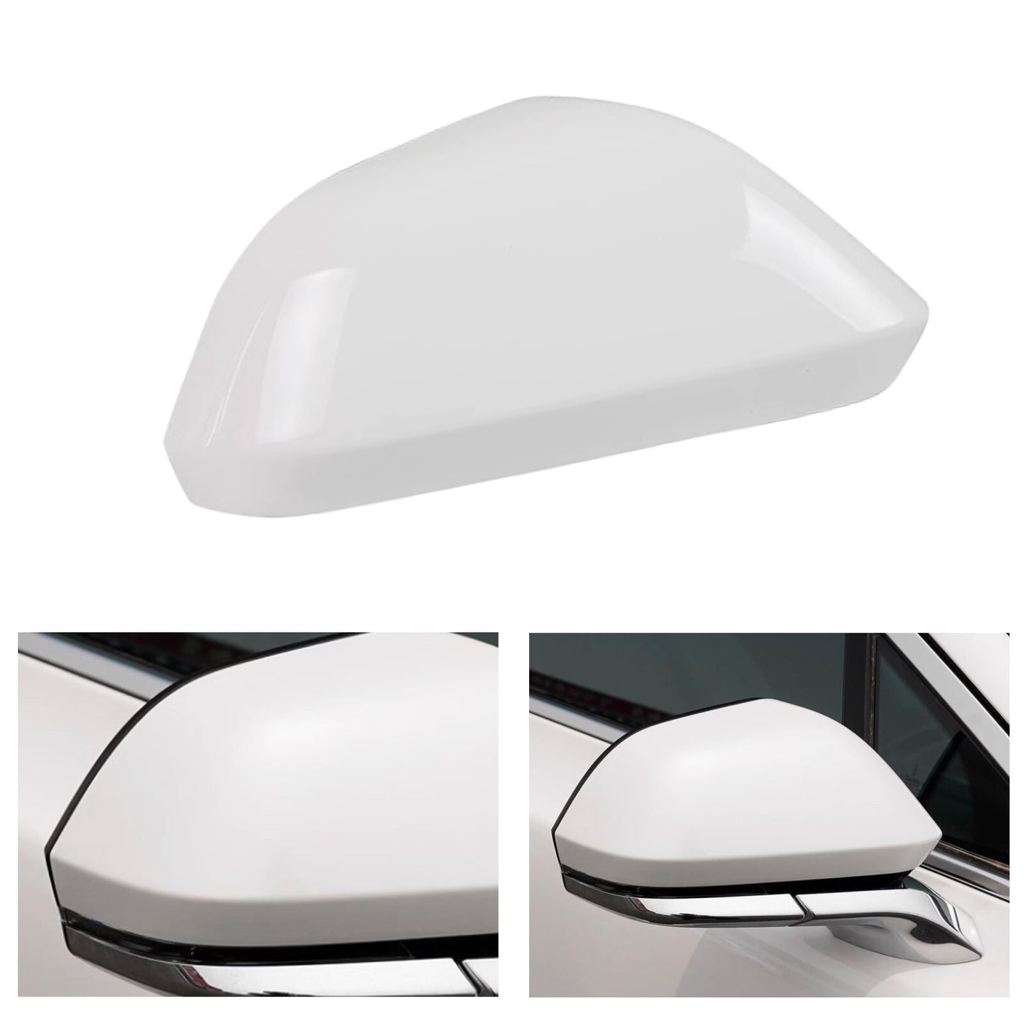 for Lincoln MKZ 2013-2017 White Right Passenger Side Rearview Mirror Cap Cover