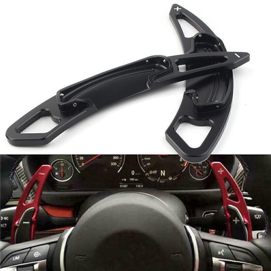 2x Car Alu Black Paddle Shifters Extensions Trim for Honda Accord 2013-2019