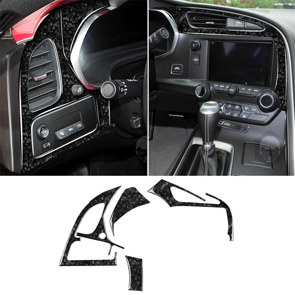 Air Vent Outlet Panel Trim for Chevrolet for Corvette C7 2014-19 Forged Carbon Fiber