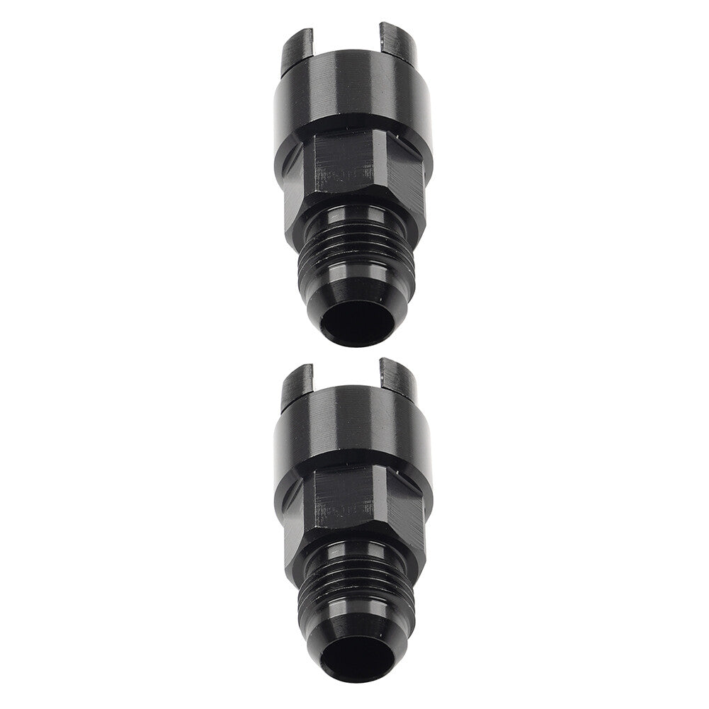 6AN Male to 3/8 Quick Disconnect EFI Fuel Rail Adapter Fitting For GM LS