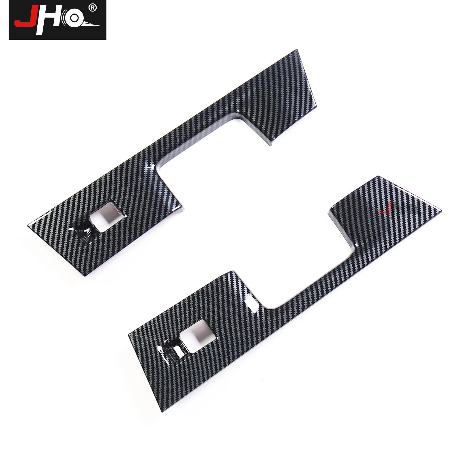 Carbon Fiber Car Rear Door Window Switch Panel Cover Trim for Ford F-150 2021+