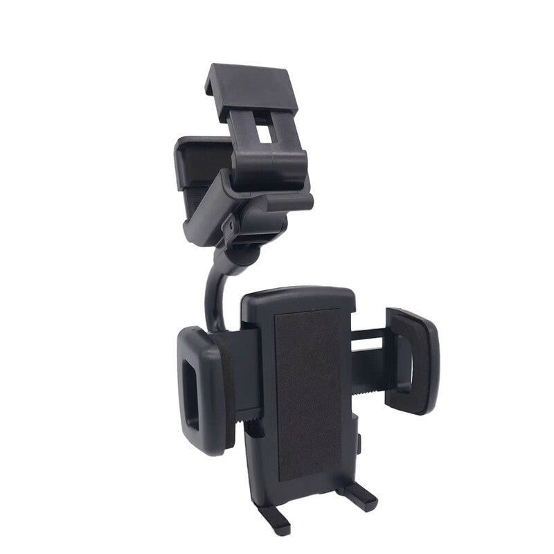 Car Rearview Mirror Clip MobilePhone Holder Rotation Fixing Degree Mount Bracket