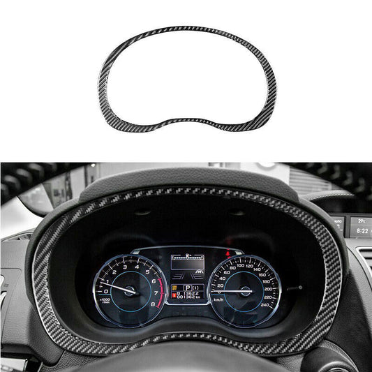 Soft Carbon Fiber Dashboard Meter Frame Cover for Subaru WRX / WRX STI 2015-2019