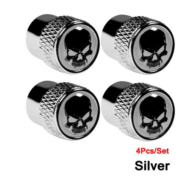 4-piece car tire valve cover rod air dust cover dustproof gray bomb for Honda