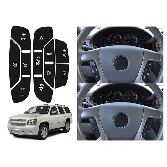 Steering Wheel Navigation Radio Button Stickers Decals for Chevrolet Silverado
