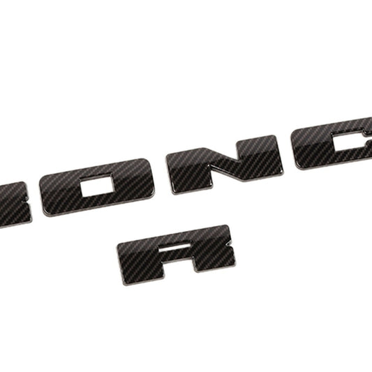 7¡Á ABS Grille Emblem Letter Overlay Decal Cover Trim for Ford Bronco Sport 2021+