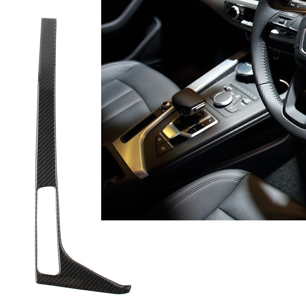 Fit for Audi for A4 B9 for A5 S5 2017-2020 Carbon Fiber Console Gear Shift Box Frame Trim
