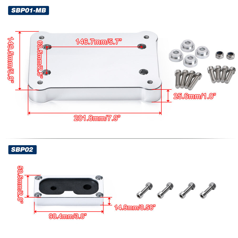 K20 K24 Shift Box RSX Type-S Cables Knob Billet K-Series Shifter Base Plate Kit